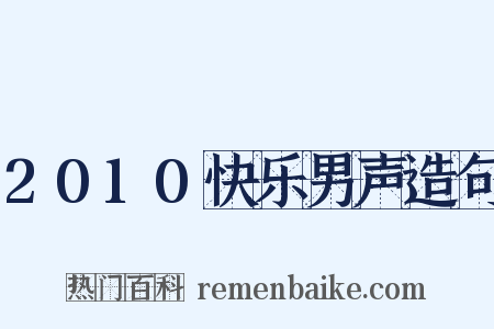 2010快乐男声造句是什么意思的图片